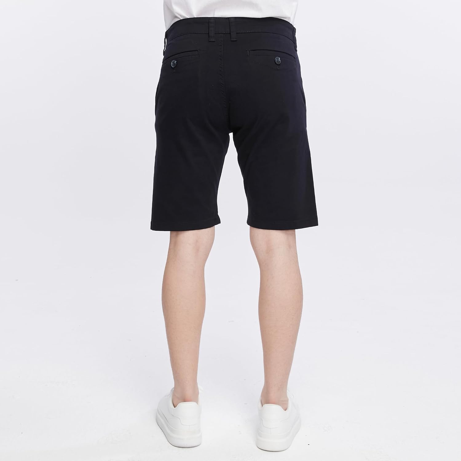 Thumbnail 4 de Xact Men’s Premium Tailored Chino Shorts with Zip Fly, Multiple Pockets (9.5-inch inseam)
