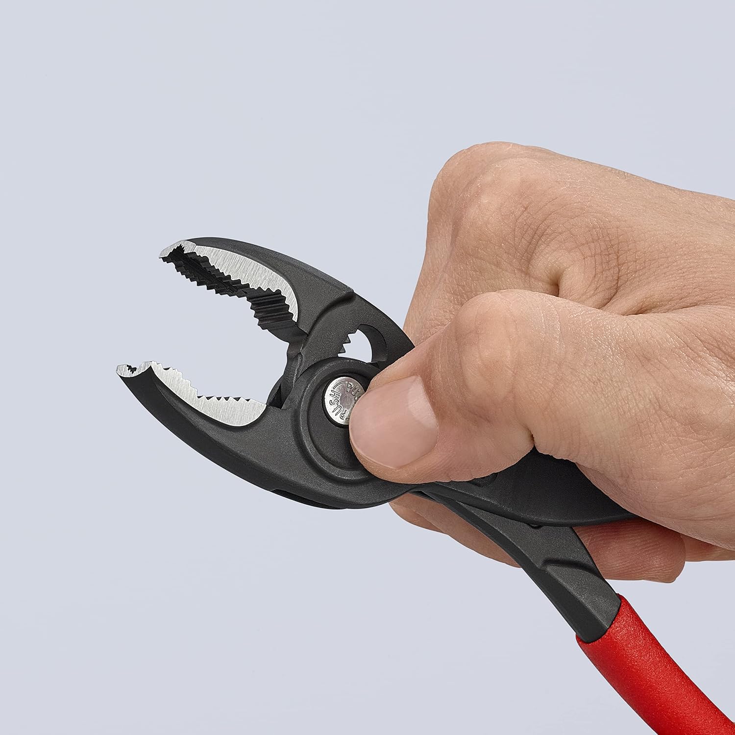 Detalle de KNIPEX TwinGrip 8201-200SB スリップジョイントプライヤー 5段階調整・前面と側面で把持