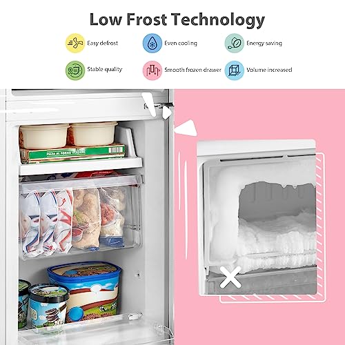 Detalle de COMFEE' 174L Freestanding Fridge Freezer, Low Frost, RCB169WH2(E)
