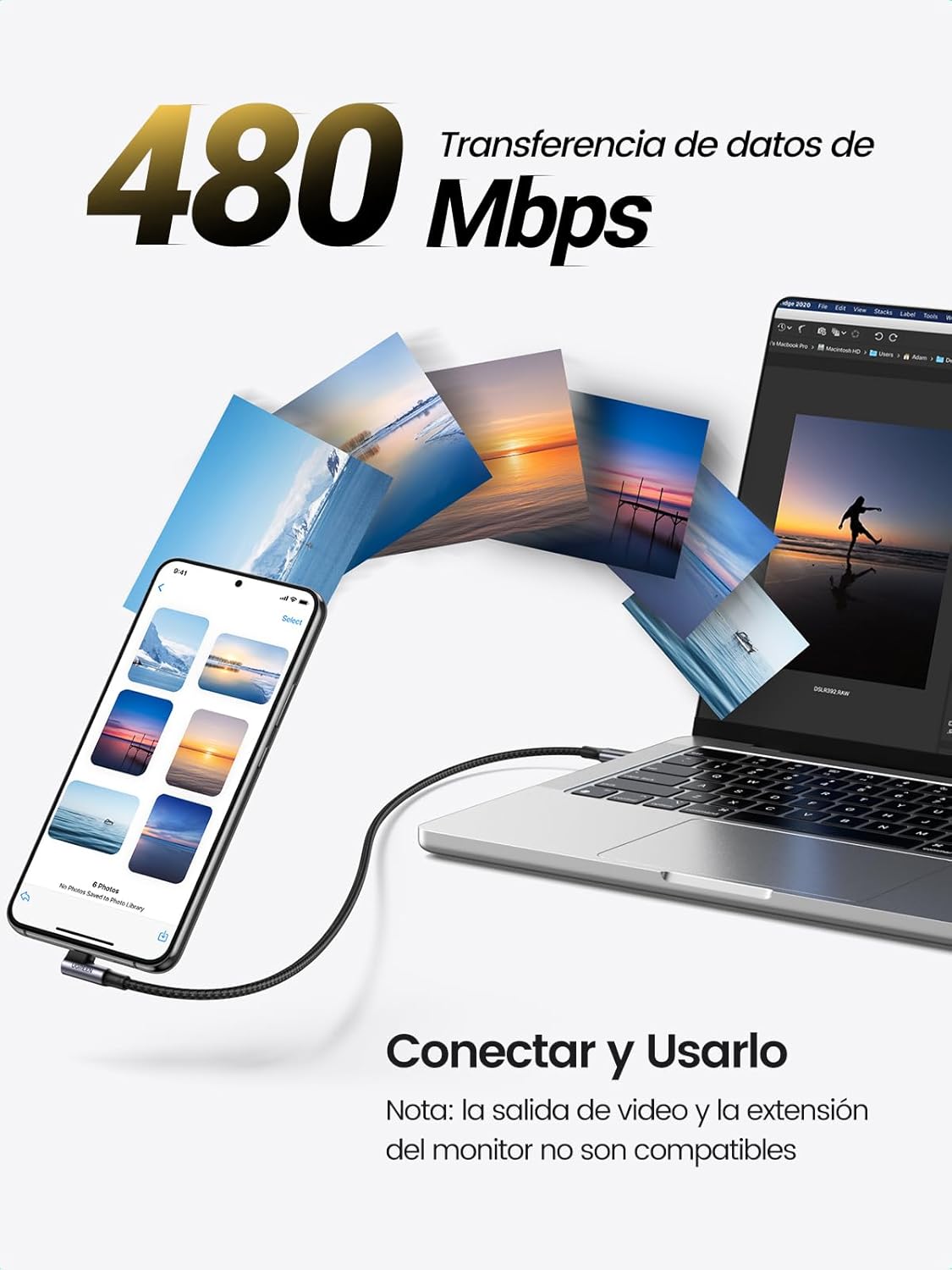 Thumbnail 4 de UGREEN Cable USB C 100W PD 3.0 - Carga Rápida ⚡