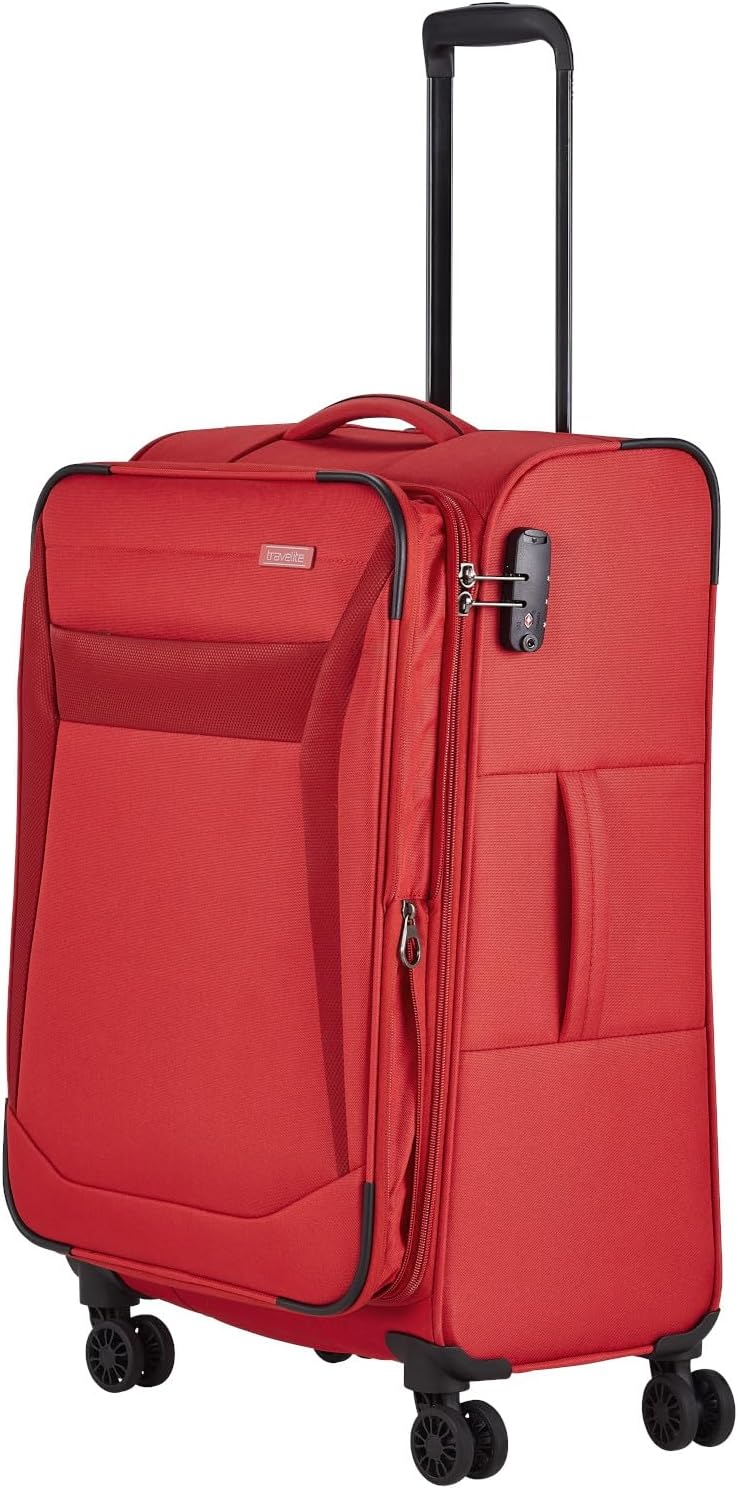 Detalle 2 de Travelite 4-Rad Koffer Größe M Weichschale – Chios Serie, 67 cm, 60–66 l