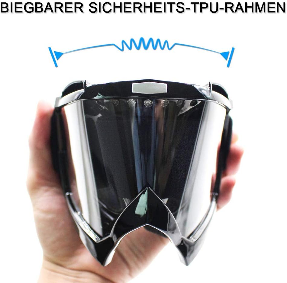Detalle de SPOSUNE Motorradbrille mit UV400, 129 g