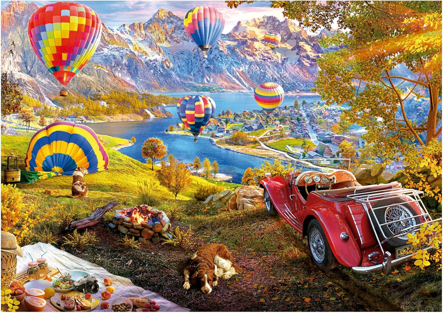 Thumbnail 1 de Educa Puzzle adulte 3000 pièces Vallée des Montgolfières (120 x 85 cm)