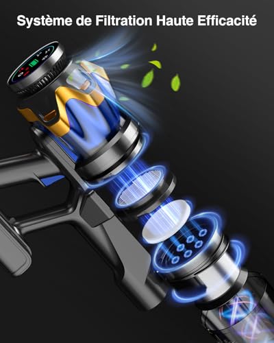 Thumbnail 7 de Aspirateur Balai Sans Fil Bulelink 650W/55 kPa – 70 min d’autonomie