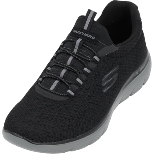 Detalle de Skechers Homme Summits Trainer – Noir Mesh/Charcoal, 45.5 EU