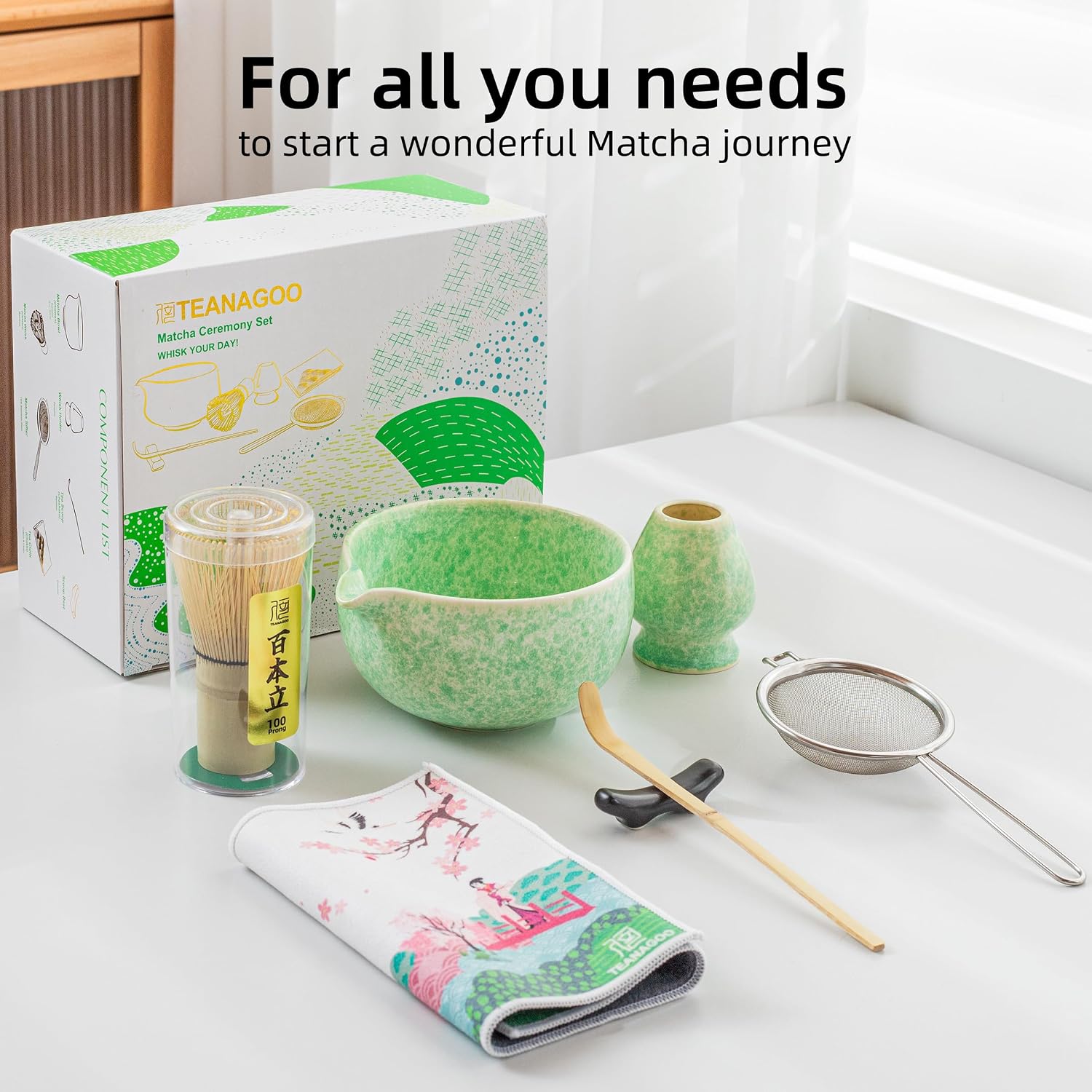 Thumbnail 4 de TEANAGOO Matcha Whisk Set 7-piece matcha kit 🍵