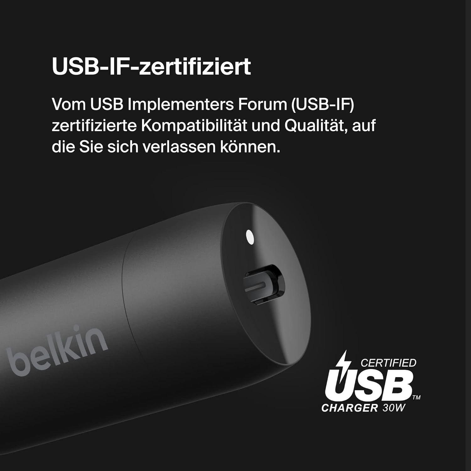 Thumbnail 2 de Belkin BoostCharge 30-W-Kfz-Schnellladegerät mit USB-C Power Delivery