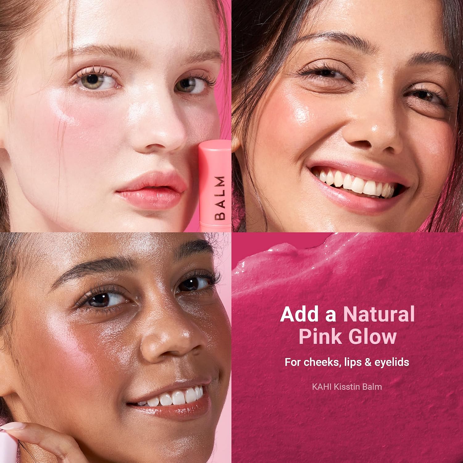 Detalle 1 de KAHI Kisstin Balm Pink hydrating lip balm 9 ml ๐