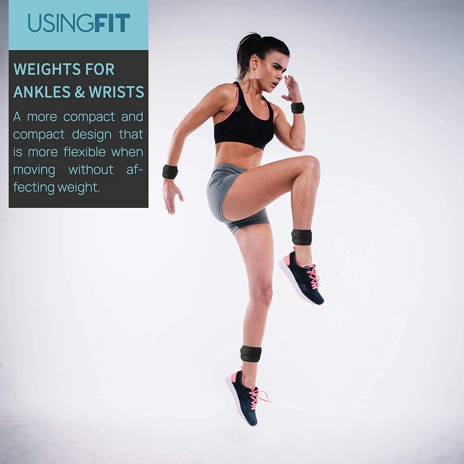 Thumbnail 4 de USINGFIT Ankle Weights Set 0.5โ2 kg for Strength Training ๐