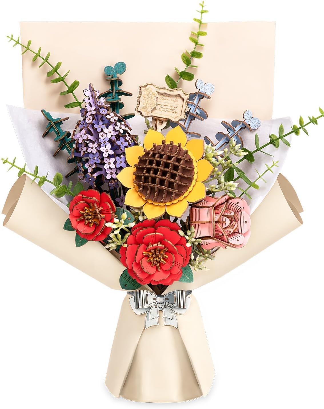 Detalle de Rowood TW01H Wooden Flower Bouquet Kit