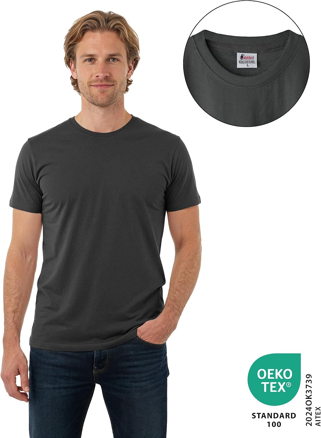 Thumbnail 2 de ALPIDEX T-Shirt Magliette da Uomo confezione 5