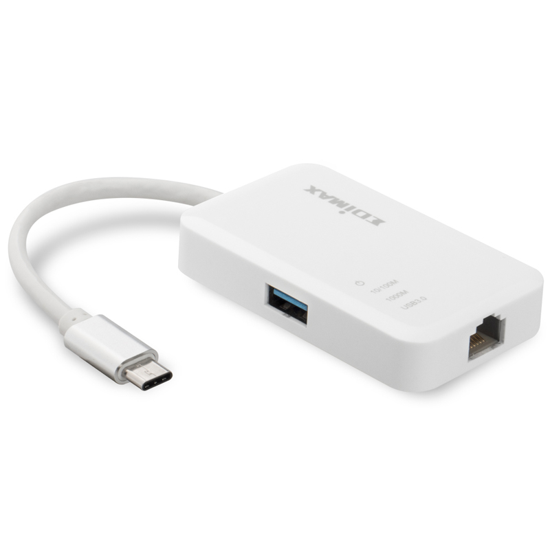 Detalle 2 de Edimax EU-4308: Adaptador USB‑C con 3× USB 3.0 y Ethernet Gigabit