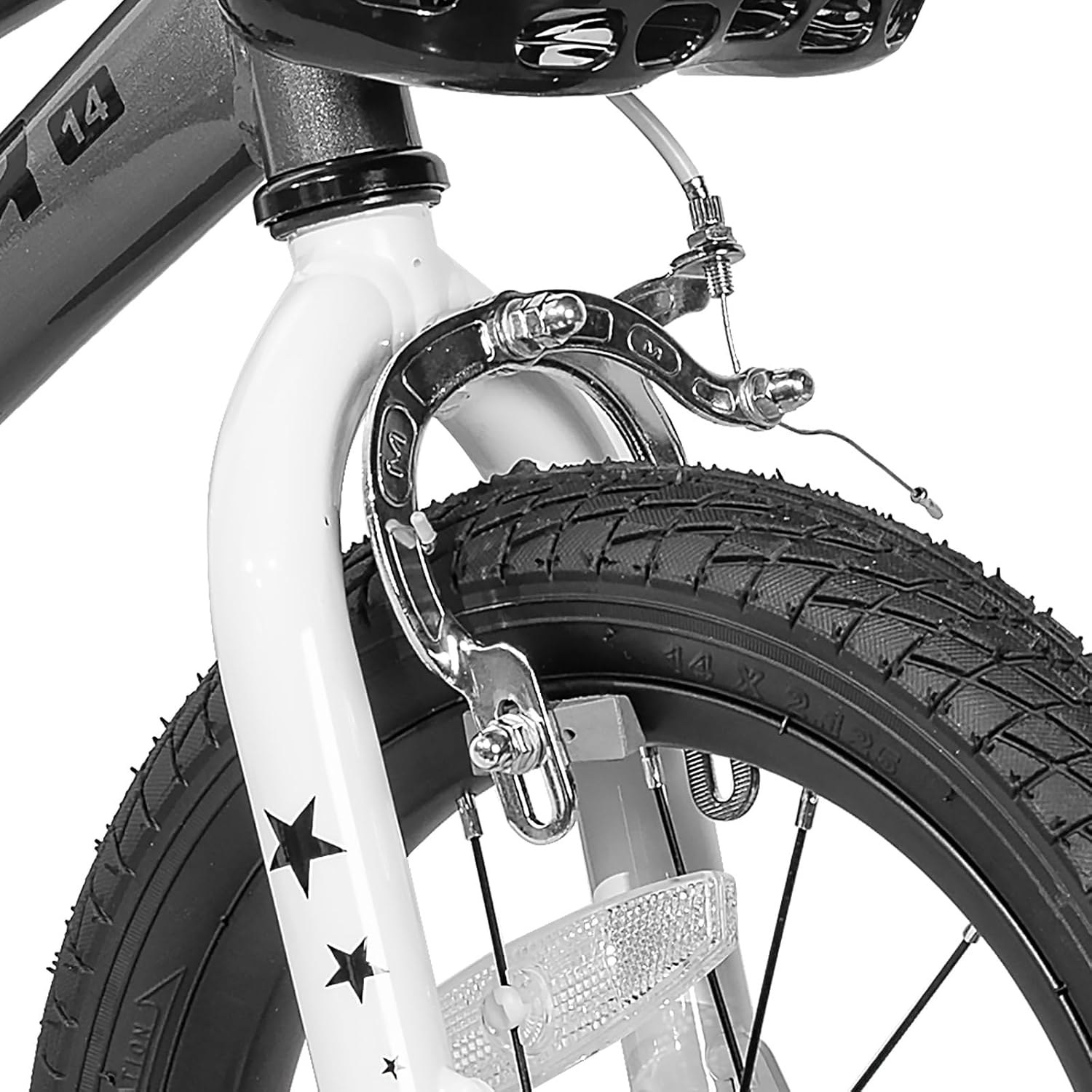 Detalle 2 de JOYSTAR Pluto 12-20 Inch Kids Bike: Train Wheels, DIY Decals, and Safe Steel Build