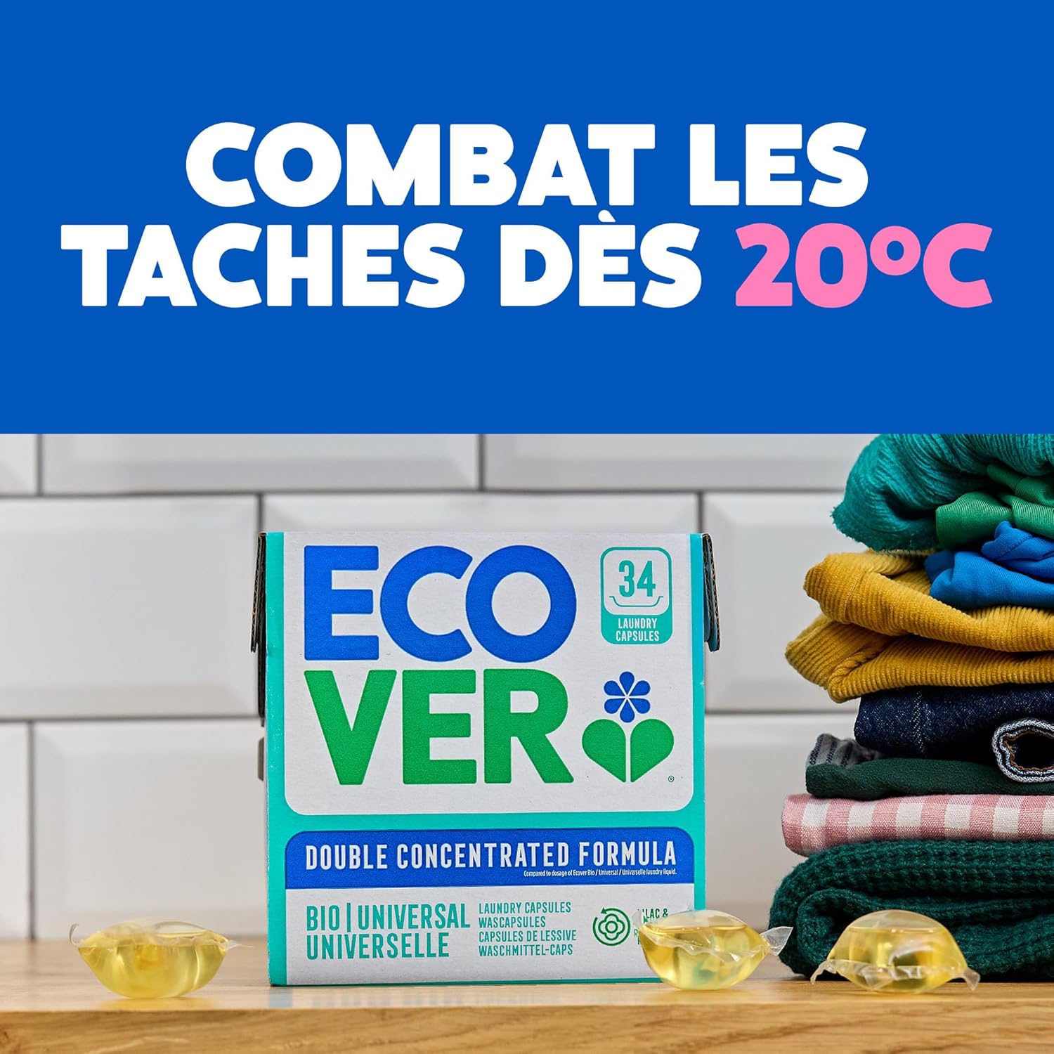 Thumbnail 2 de Ecover Lessive 18 lavages