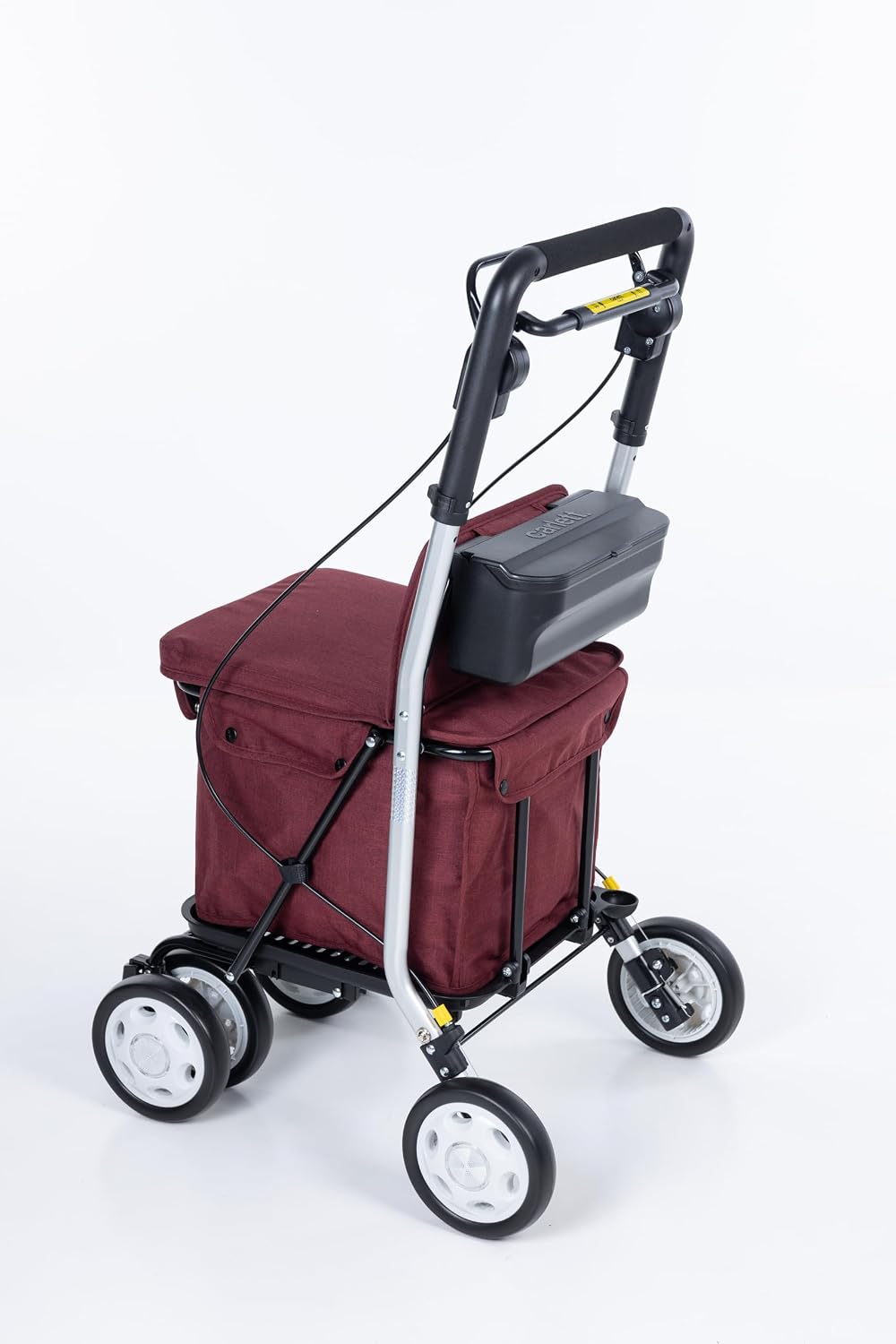 Detalle de Carlett Comfort Move – wózek zakupowy, siedzisko, torba 29 l, udźwig 15 kg