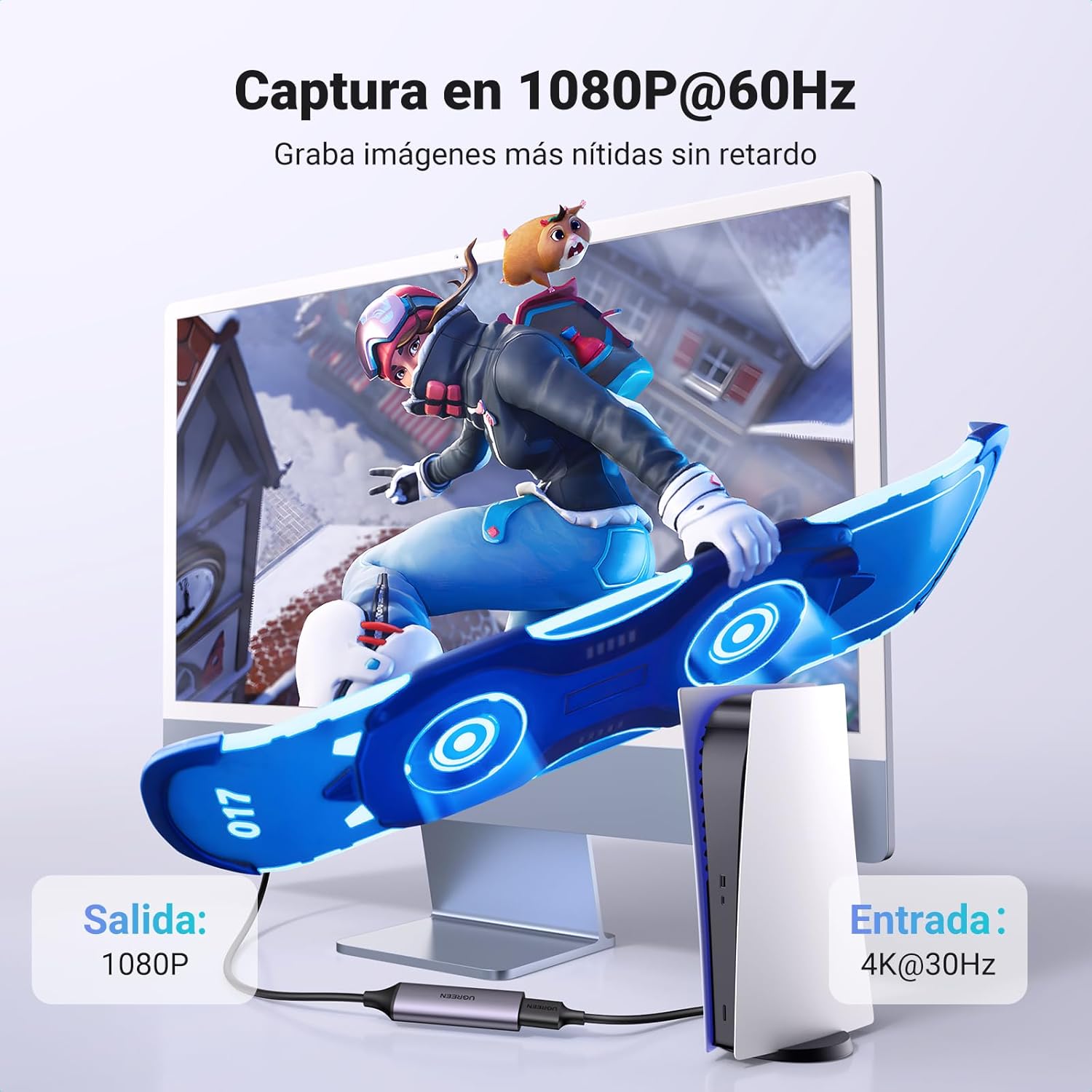 Thumbnail 4 de UGREEN Capturadora HDMI 4K 60FPS para Streaming 🎮