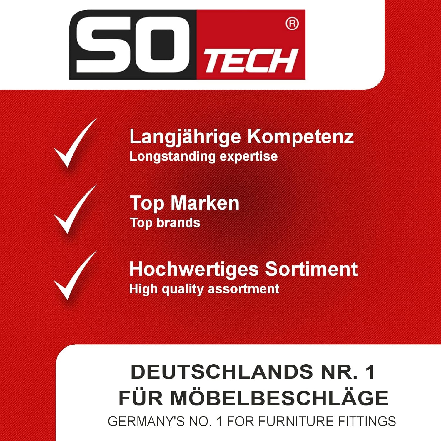 Thumbnail 6 de SOTECH – Set de 4 pieds de table, hauteur 870 mm, Ø60 mm, blanc