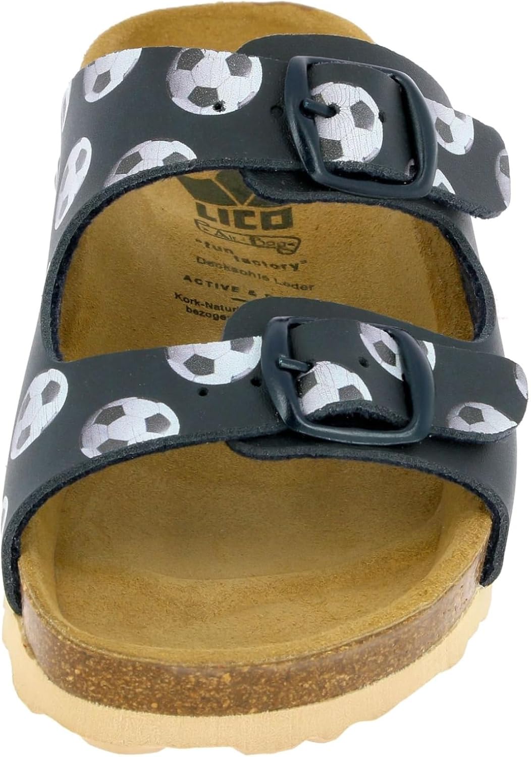 Detalle de Lico Unisex Kinder Bioline Kids Pantoletten – komfortable Sandale mit verstellbaren Schnallen