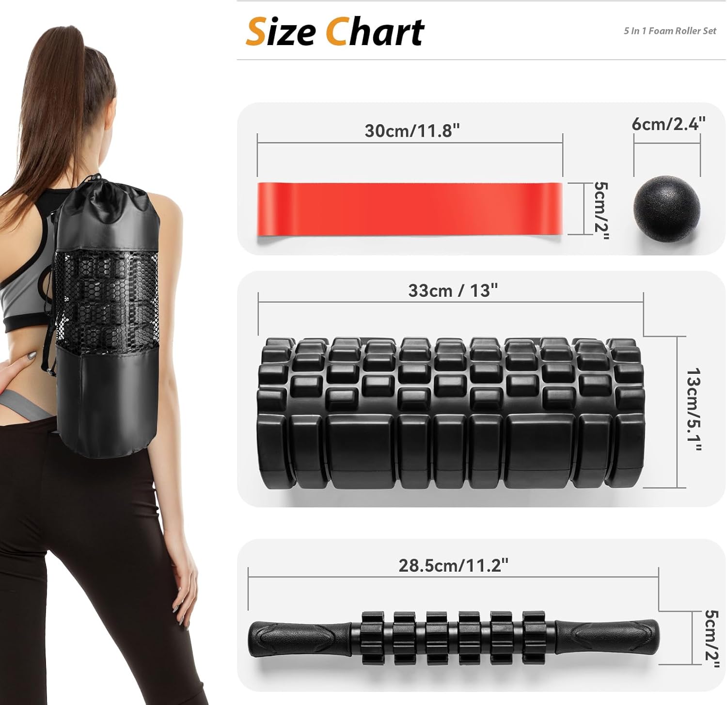 Thumbnail 6 de 5 in1 Foam Roller Set—Deep Muscle Massage 🧘♀