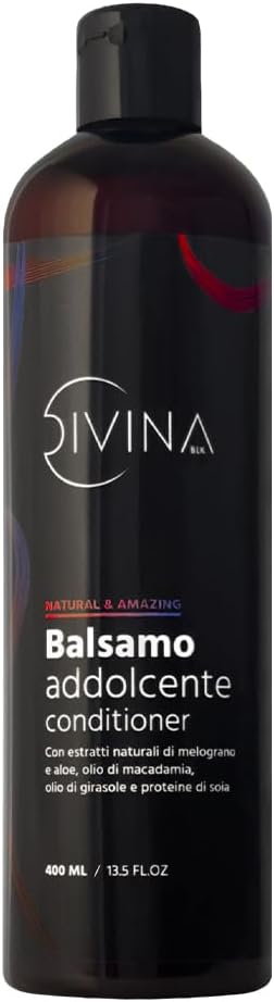 Detalle de Balsamo addolcente Natural&Amazing DIVINA BLK per capelli mossi, ricci, super-ricci e afro – 400 ml