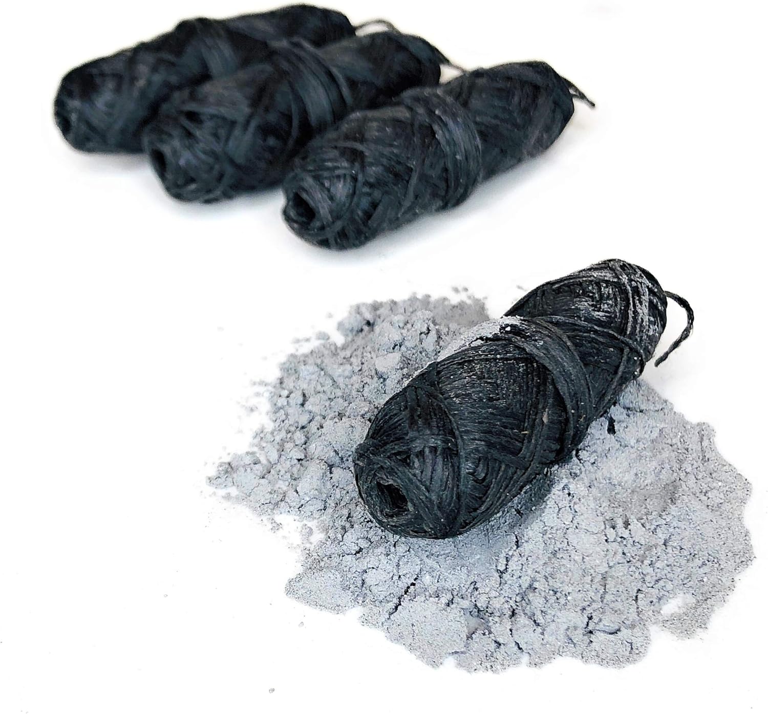 Detalle 2 de Vegan Biodegradable Bamboo Charcoal Dental Floss Refill Pack (4 x 30M) with Peppermint, Eco-Friendly