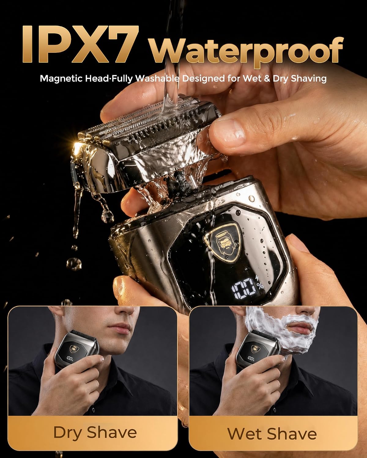 Detalle 2 de EchoByte Electric Foil Shaver with Metal Body