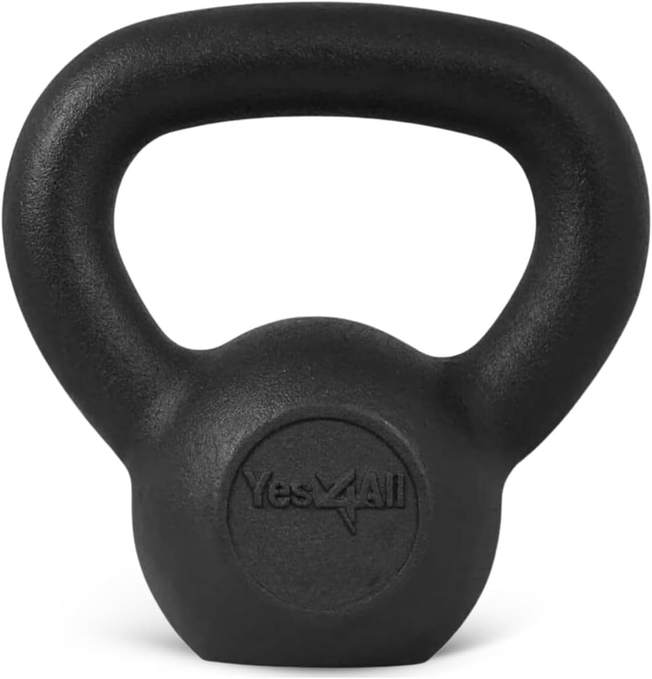 Detalle de Yes4All 鋳鉄製ケトルベル 4kg ビニールコーティング・細めのグリップ