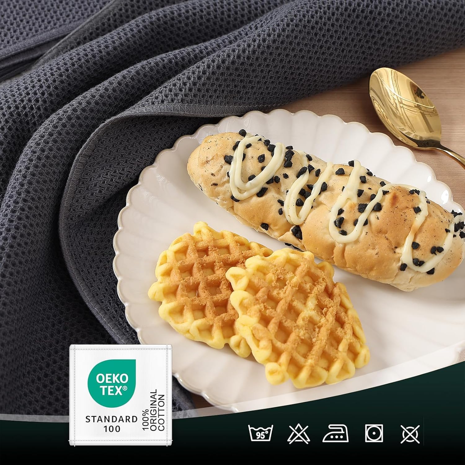 Thumbnail 2 de Moosfor Cotton Kitchen Cleaning Cloths 6 Pack