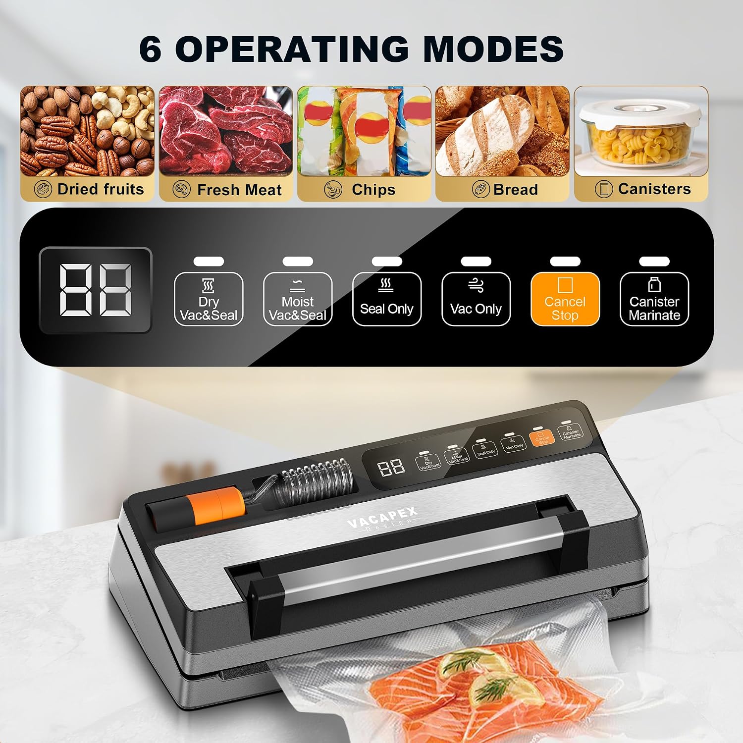 Thumbnail 1 de VacApex Vacuum Sealer with 17mm Dual Seal