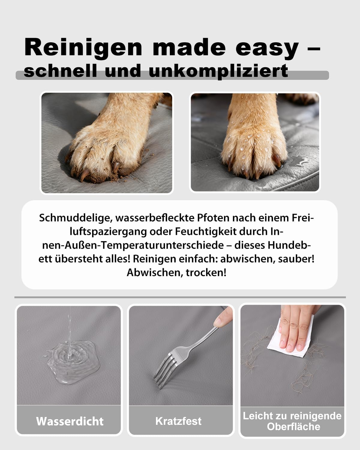 Detalle 2 de Favodormir Orthopädisches Hundebett 88x55 cm