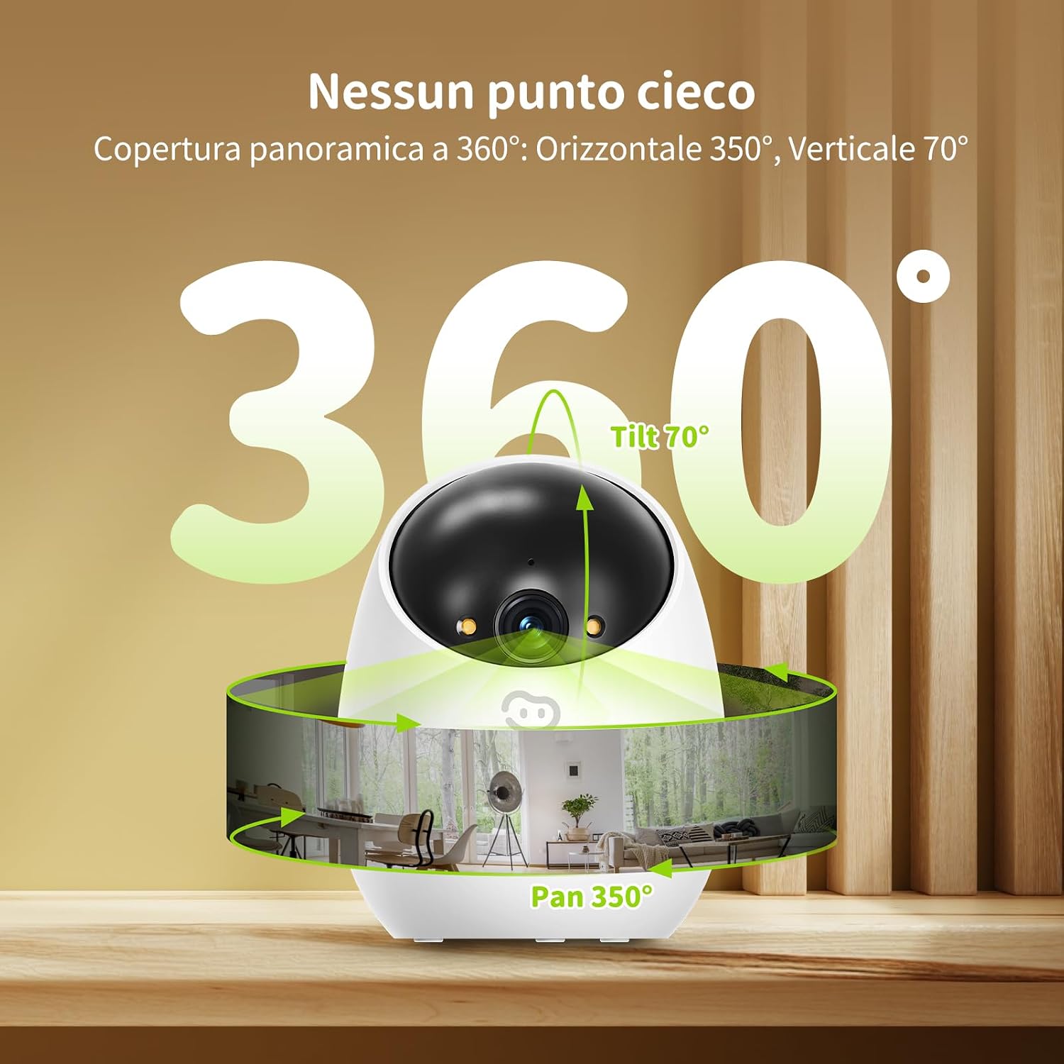 Thumbnail 5 de Beans View 2K (3MP) Telecamera 360° 2 pezzi