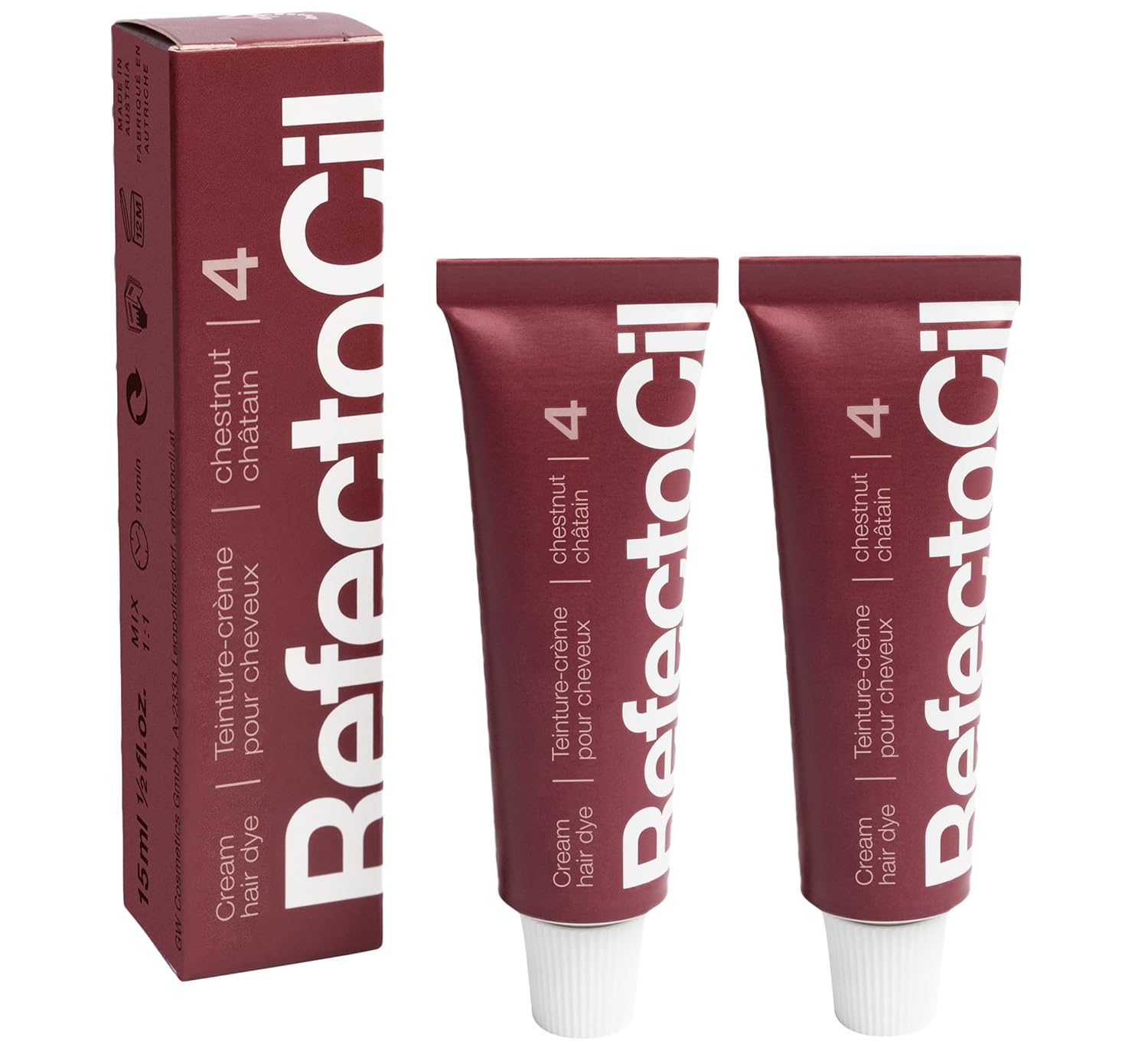 Detalle 2 de RefectoCil Cream Hair Dye 2-Pack hair dye 🎨