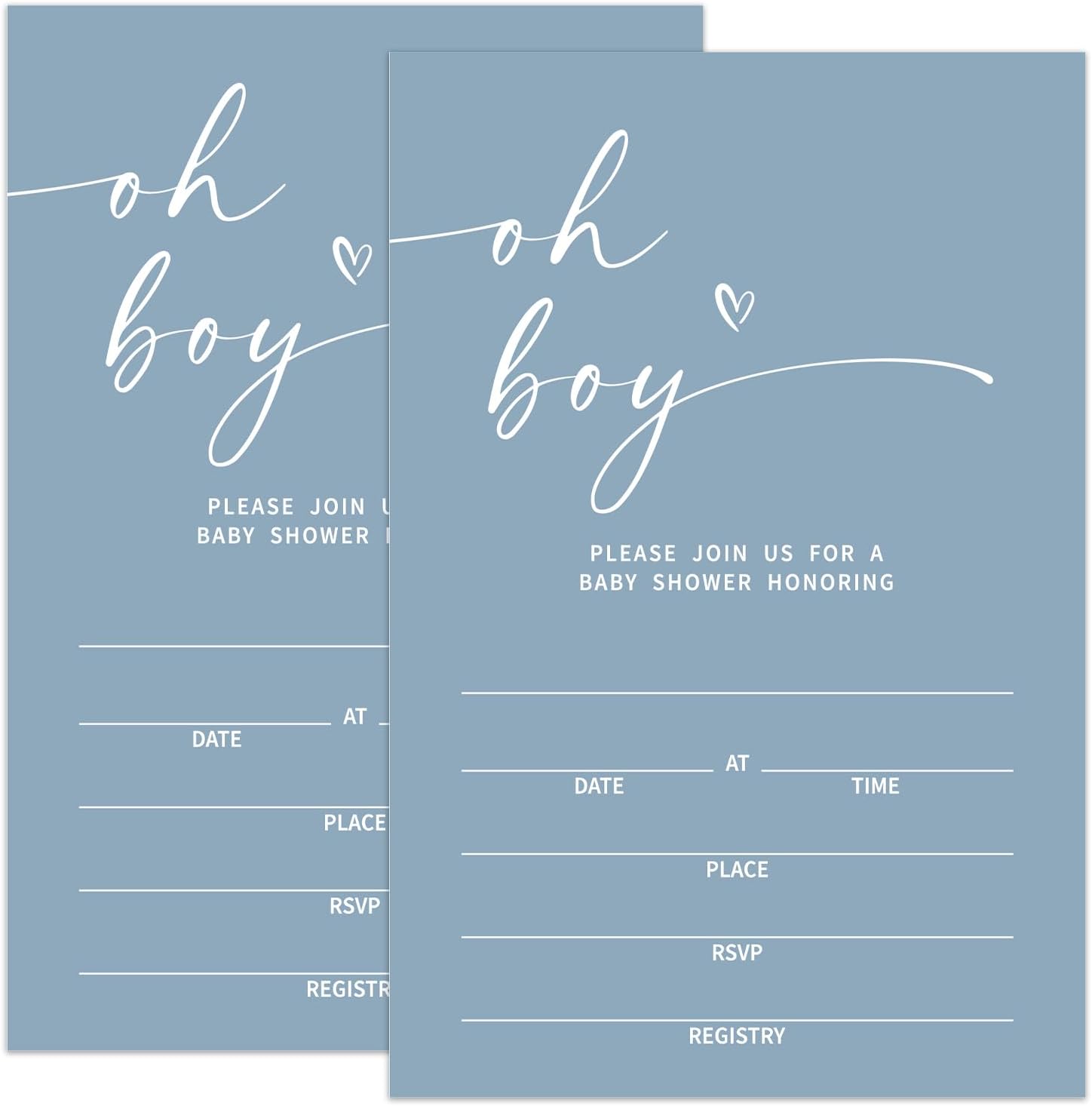 Detalle 2 de Tbaogusu Baby Shower Invitations 4 x 6 Inches
