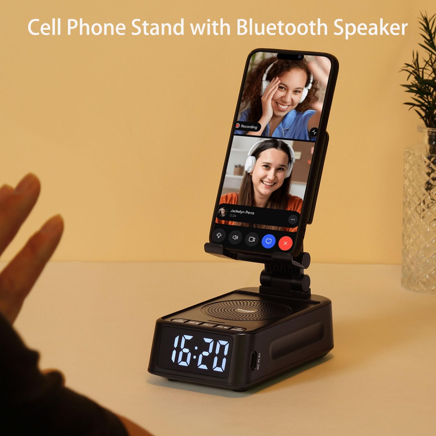 Thumbnail 2 de DiKaou Phone Stand with Bluetooth Speaker 4–13in
