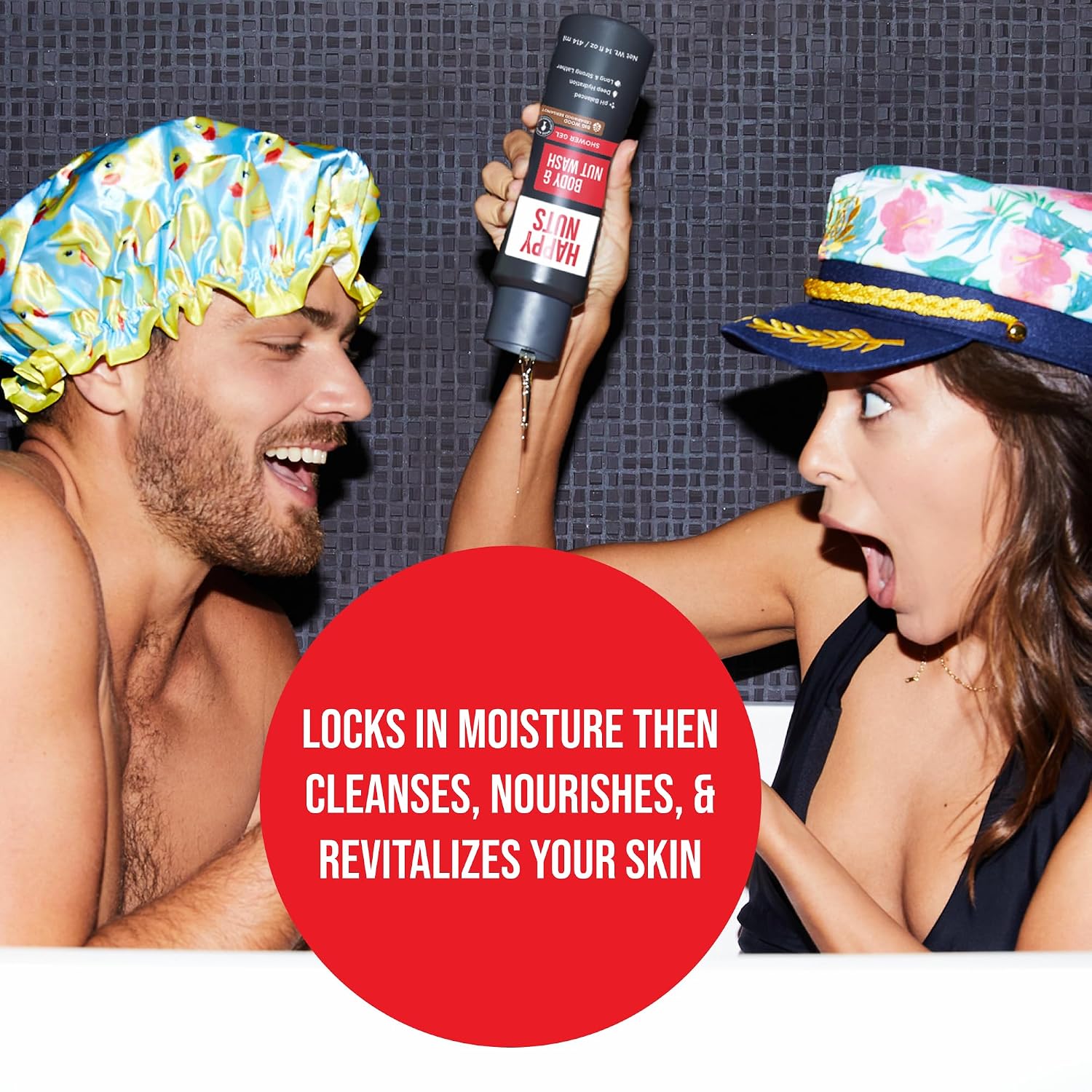 Detalle 2 de HAPPY NUTS Big Wood men's shower gel