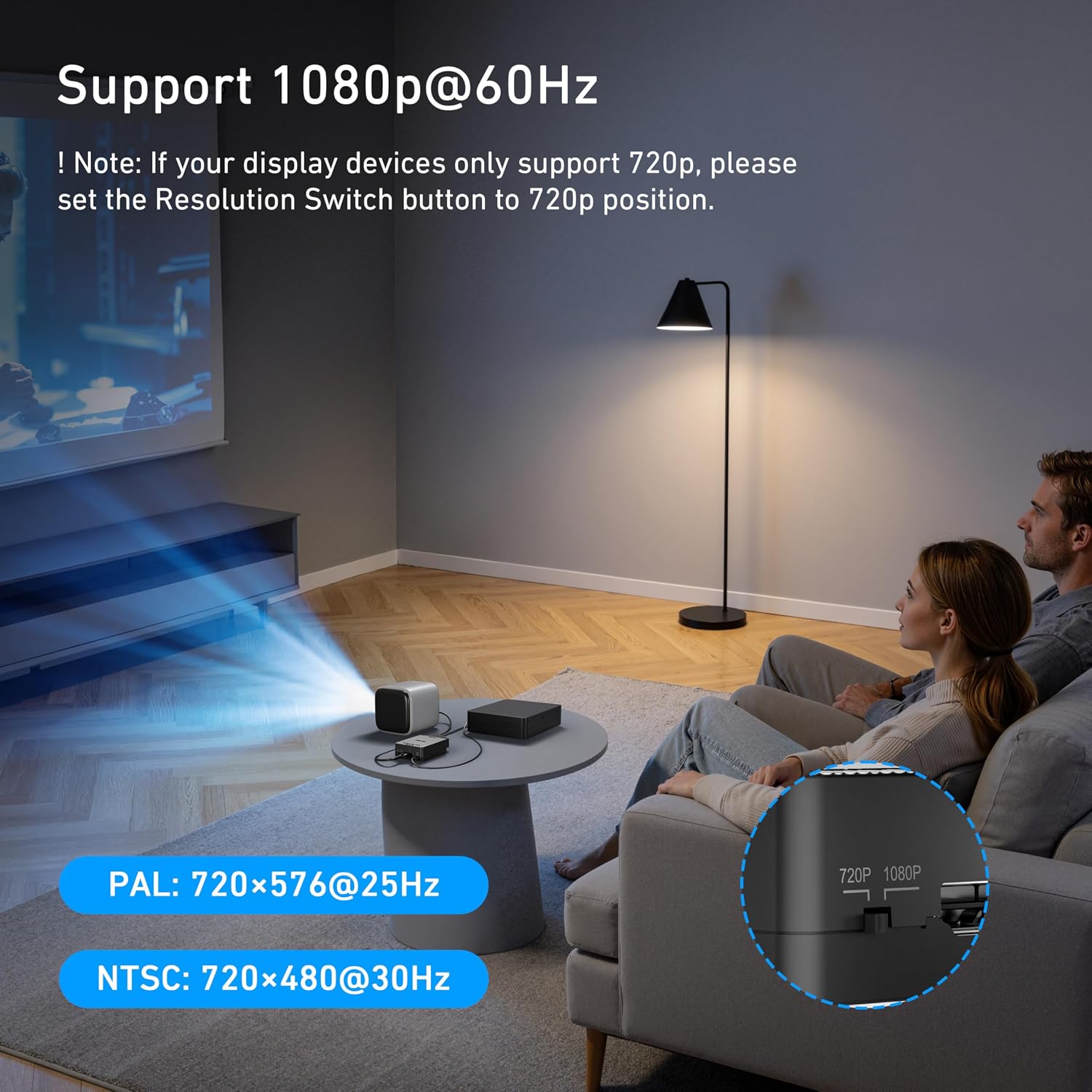 Thumbnail 2 de BENFEI SCART to HDMI Adapter: SCART Composite AV/S-Video to HDMI (PAL/NTSC)