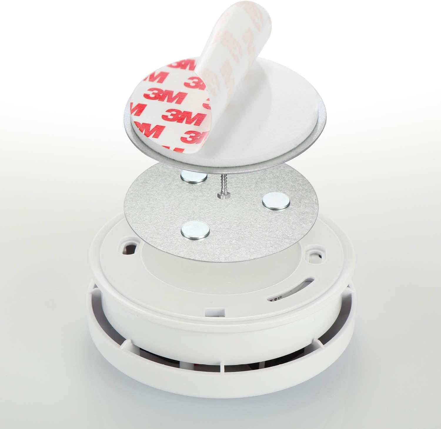 Thumbnail 6 de com-four Supporto magnetico 5x per rilevatori, 7 cm