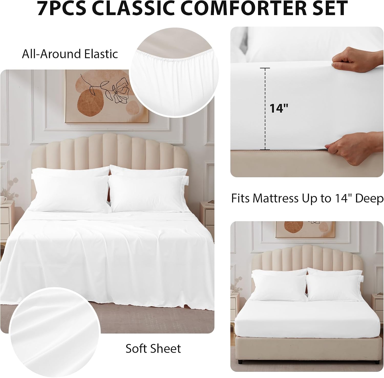Detalle de Velorose Queen Comforter Set