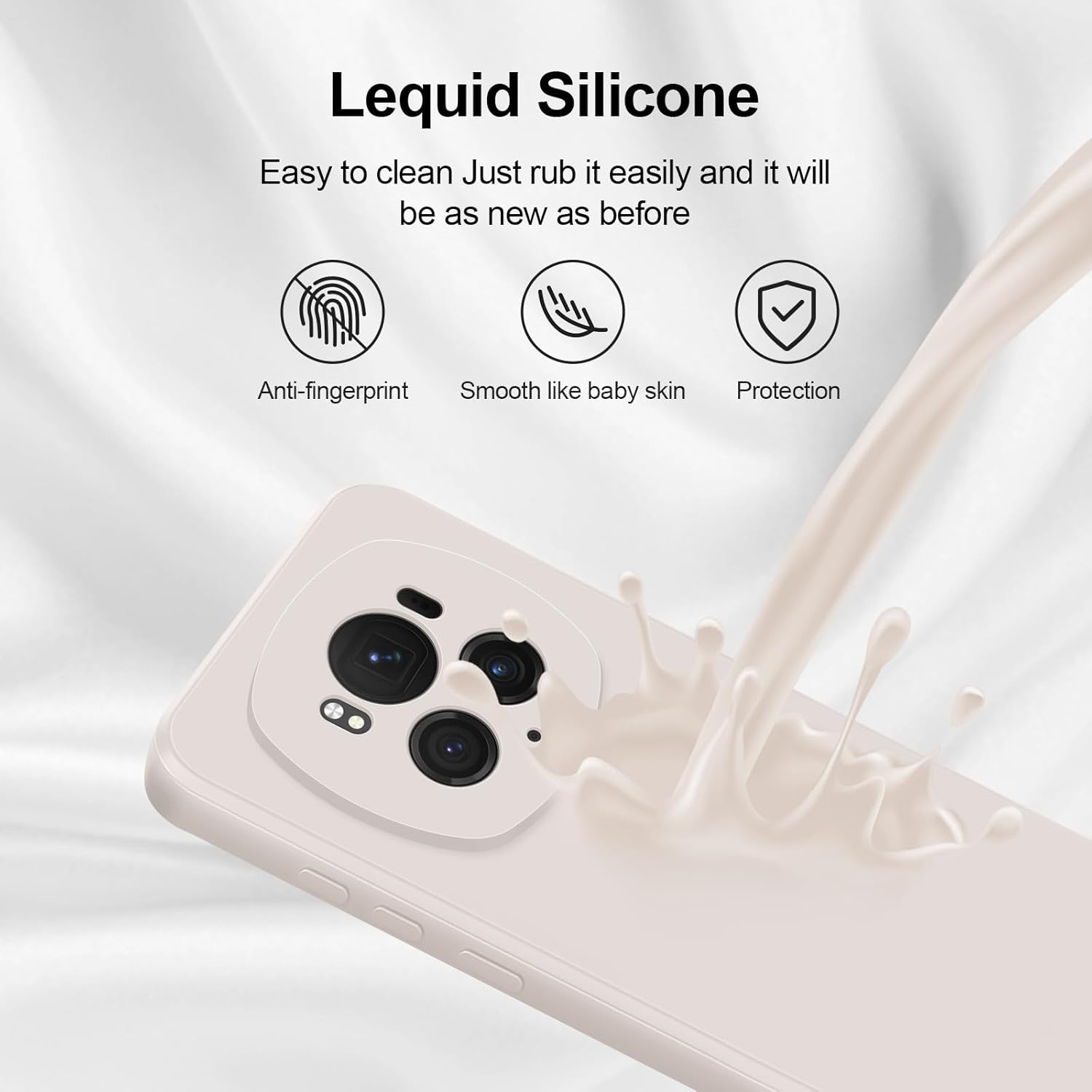 Thumbnail 3 de GiiYoon Case for Honor Magic 6 Pro: Liquid Silicone, Full-Body Protection with Microfibre Lining