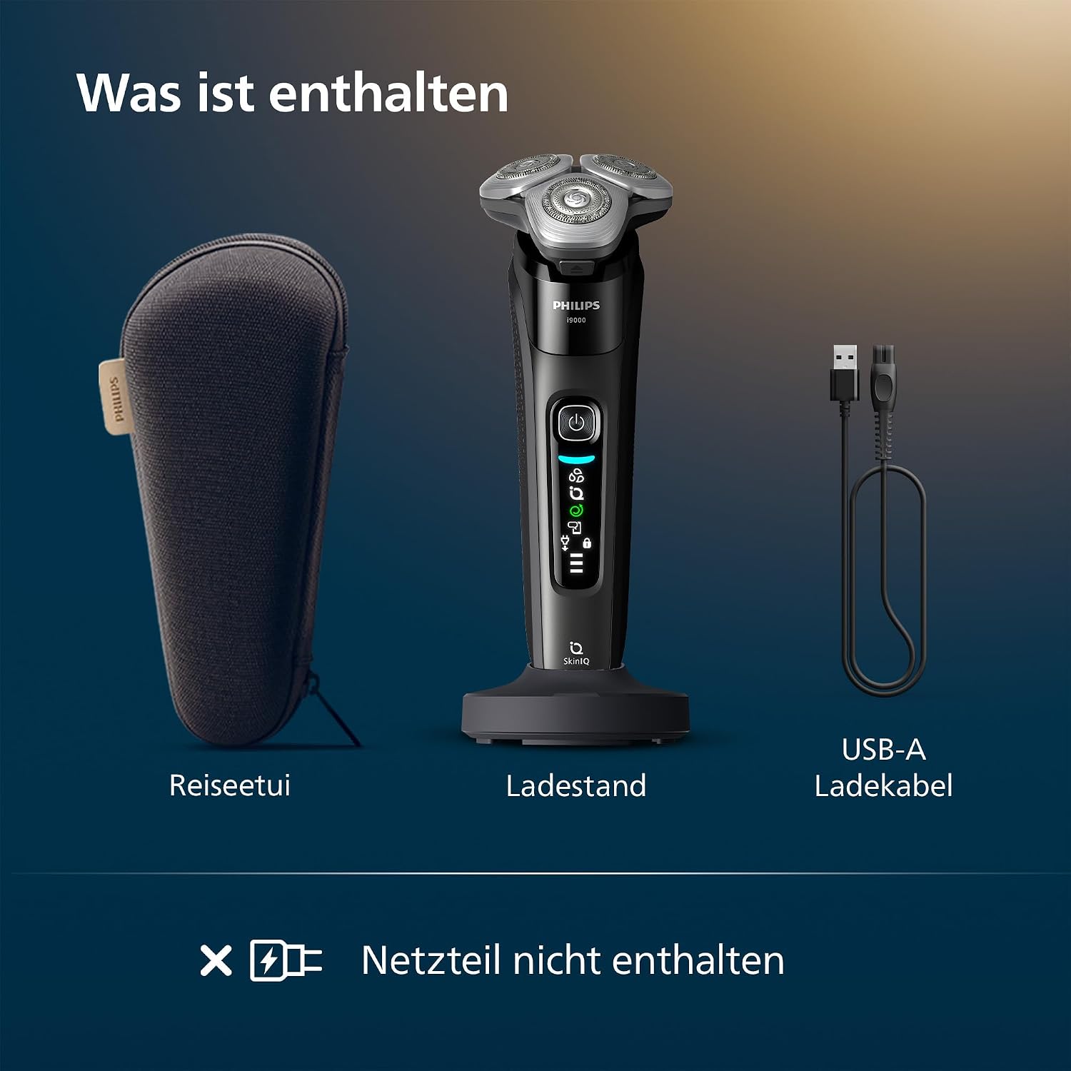 Thumbnail 6 de Philips Rasierer i9000 (X9000/10): Nass- und Trockenrasur mit SkinIQ-Technologie