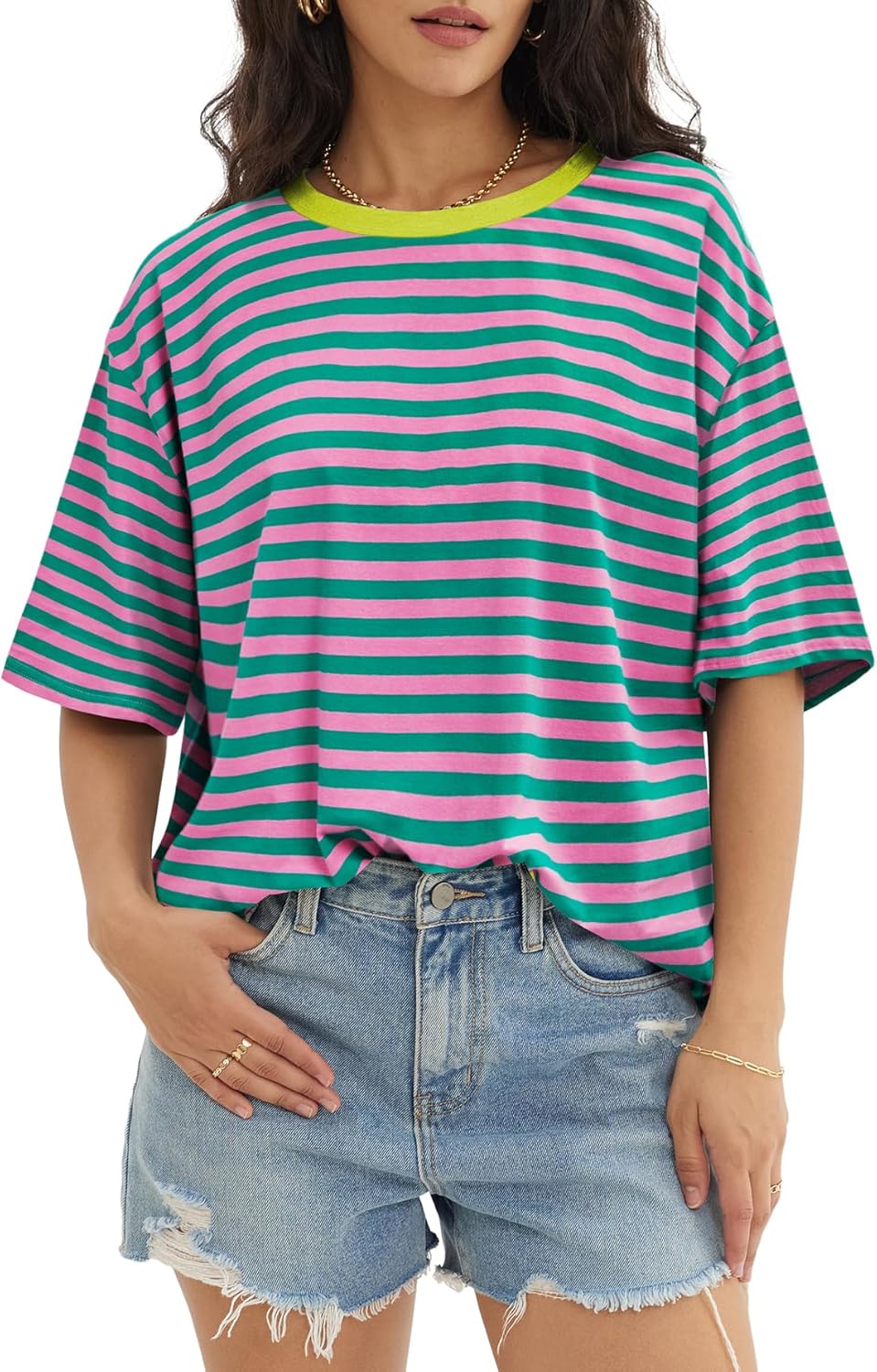 Thumbnail 6 de ATHMILE Women’s Oversized T-Shirts (Casual Tee for Gym, Workouts & Summer Outfits)