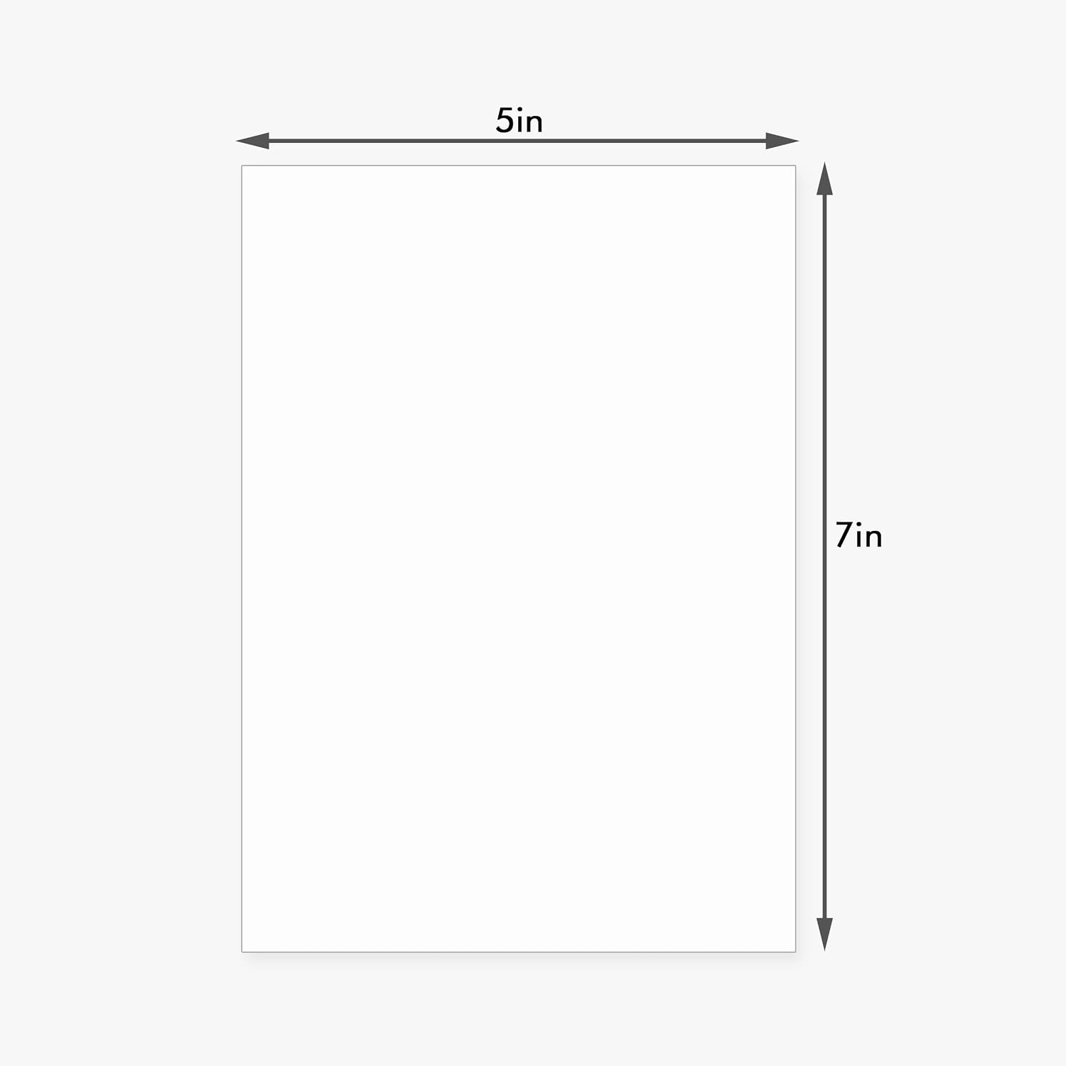 Detalle de Somime 5x7 Backing Boards, 25-Pack Acid-Free White Cardboard