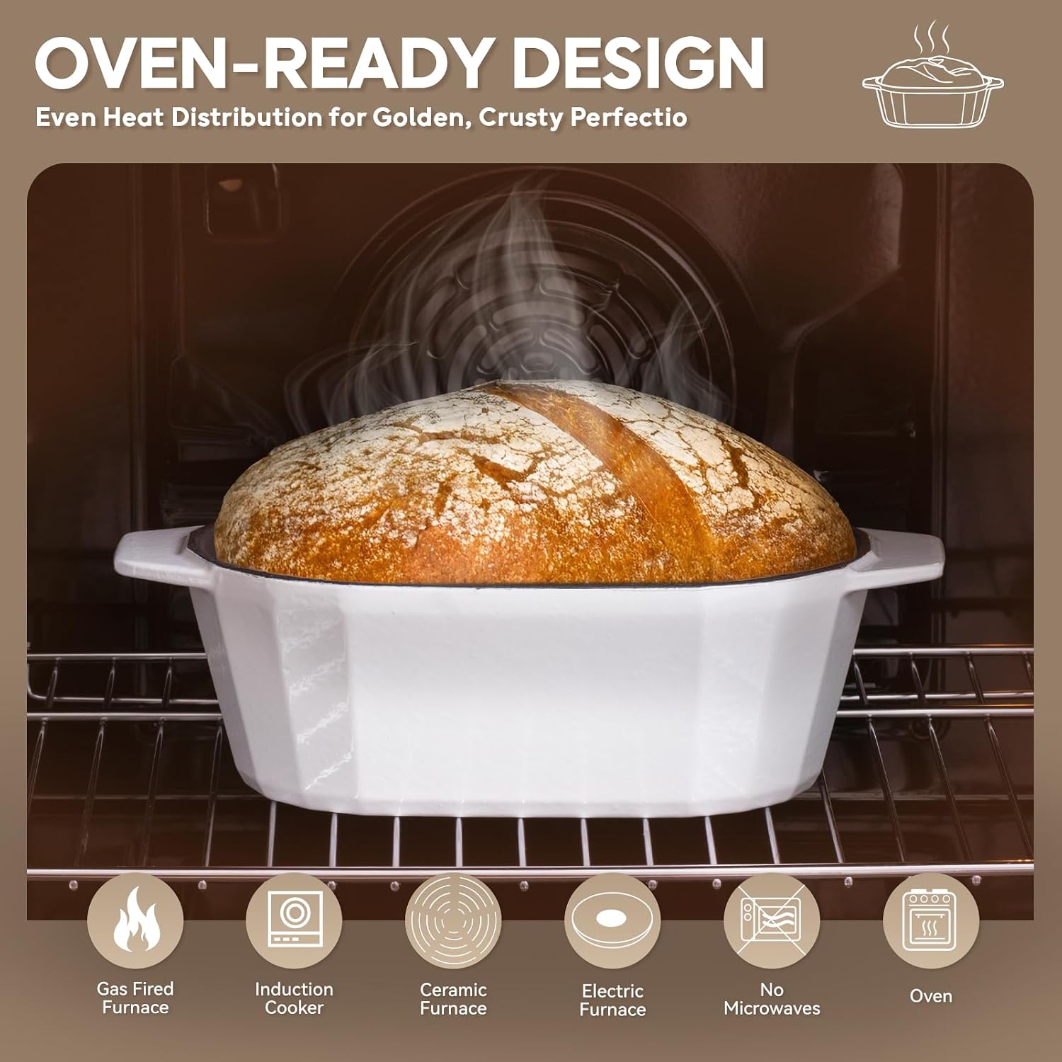 Thumbnail 2 de Enameled Cast Iron Dutch Oven, 3QT