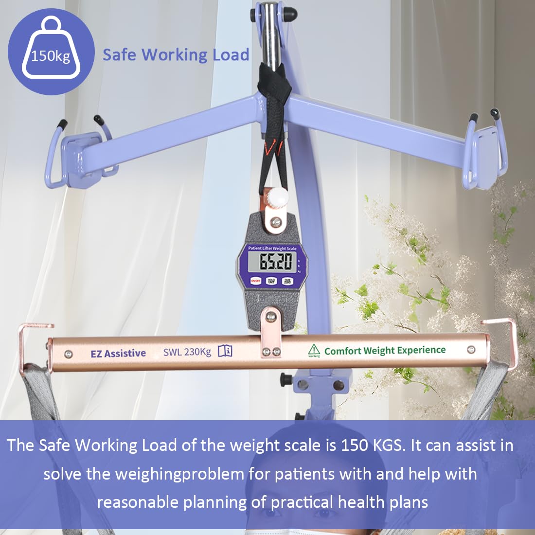 Detalle 2 de EZ Patient Lift Scale, 230 kg