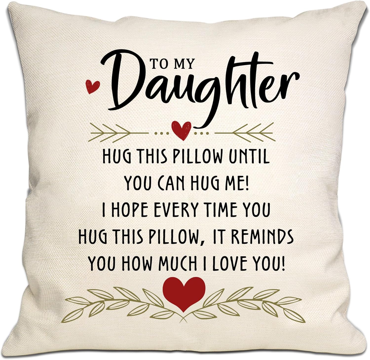 Detalle 1 de Bommex Bestie Gift Best Friend Hug Cushion Cover (18x18in) – I Love You Reminder for Friends