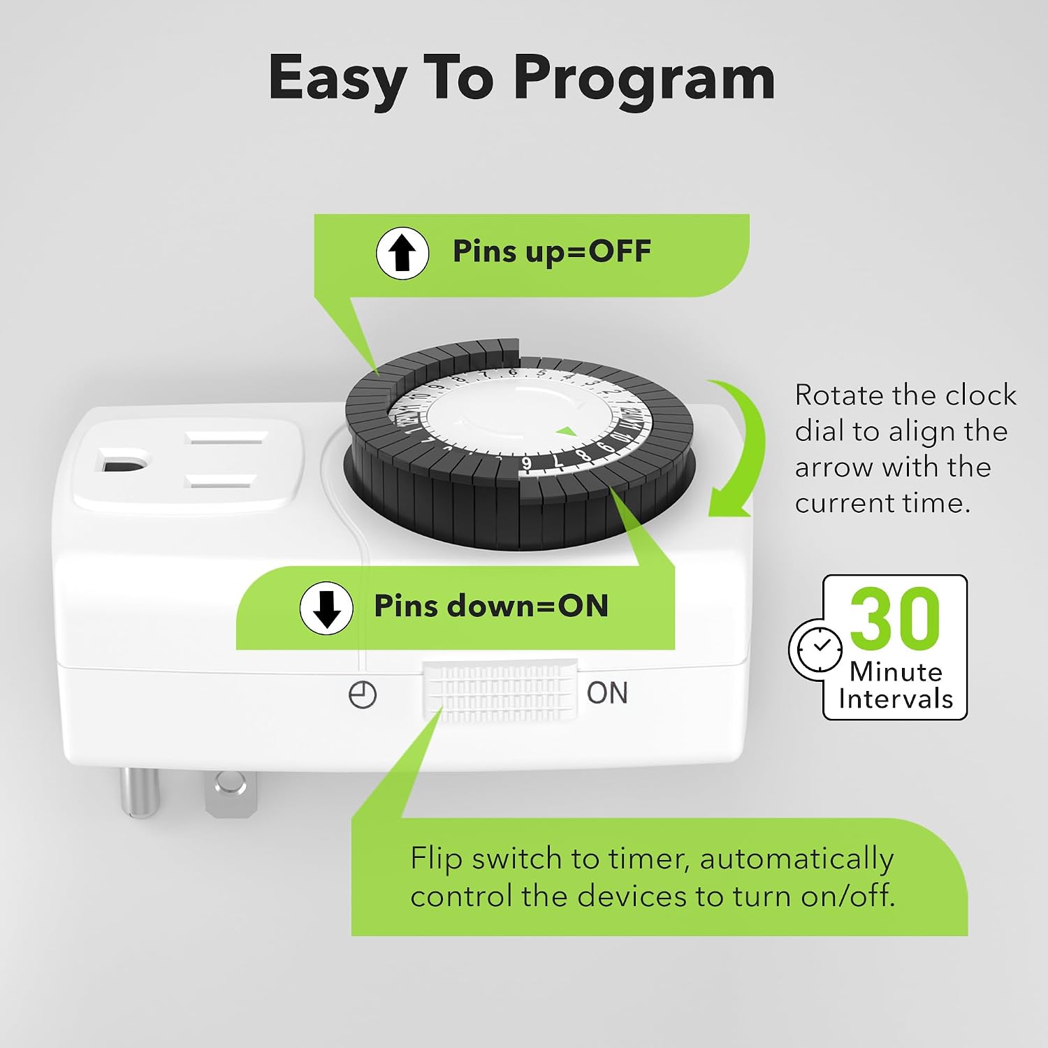 Detalle de BN-LINK Indoor Outlet Timer 2-Pack