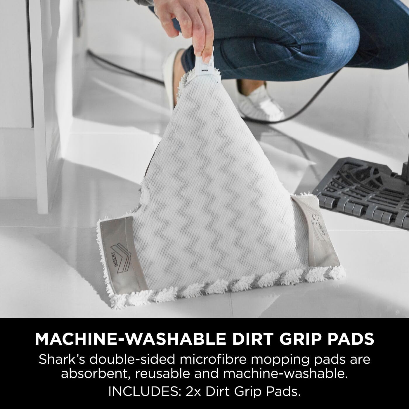 Thumbnail 5 de Shark Floor & Handheld Steam Cleaner S6005UK (Grey/White) – steam mop with Klik n’ Flip and lift-away