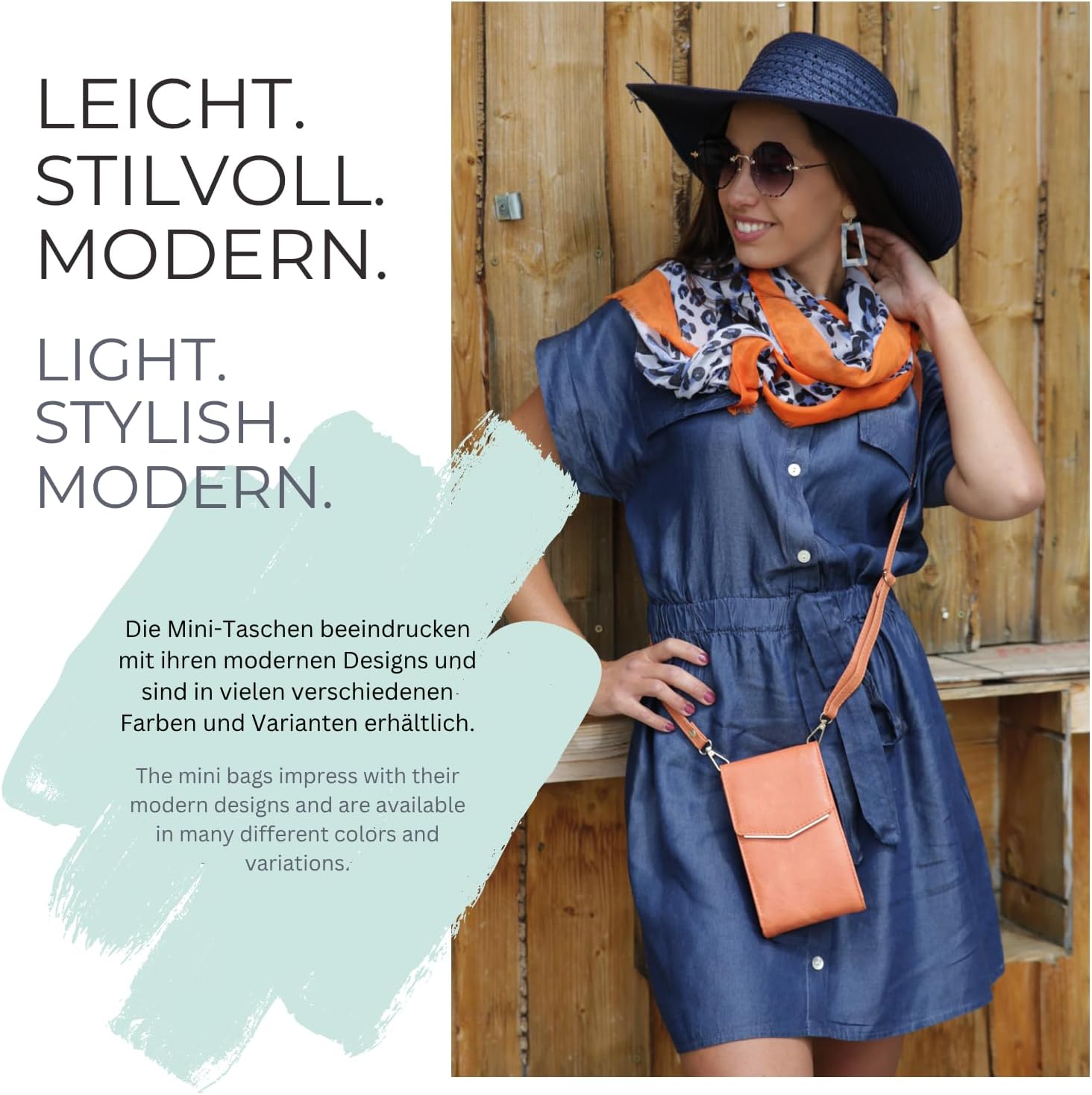 Thumbnail 6 de styleBREAKER Borsa a tracolla Ladies Mini Bag con dettaglio in metallo – stile essenziale e versatilità