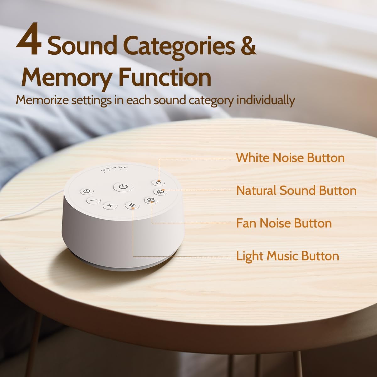 Thumbnail 2 de Color Noise White Noise Machine with 25 Sounds