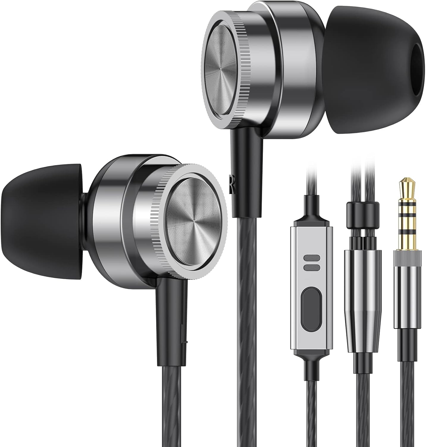 Detalle de Auriculares In Ear con Cable y Micrófono 3,5 mm